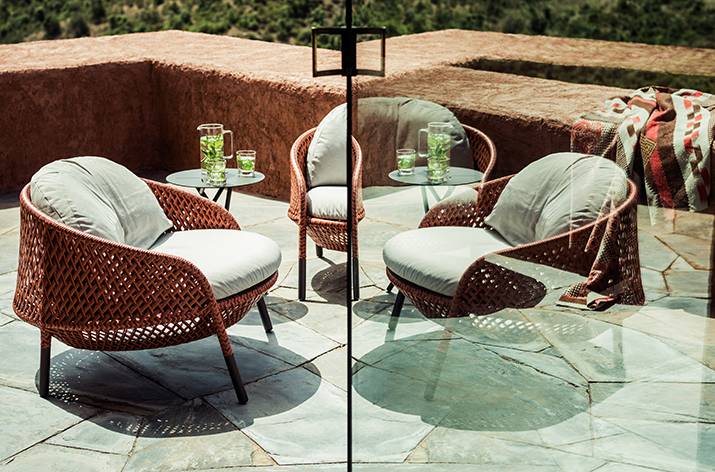 muebles de terraza Dedon fibras